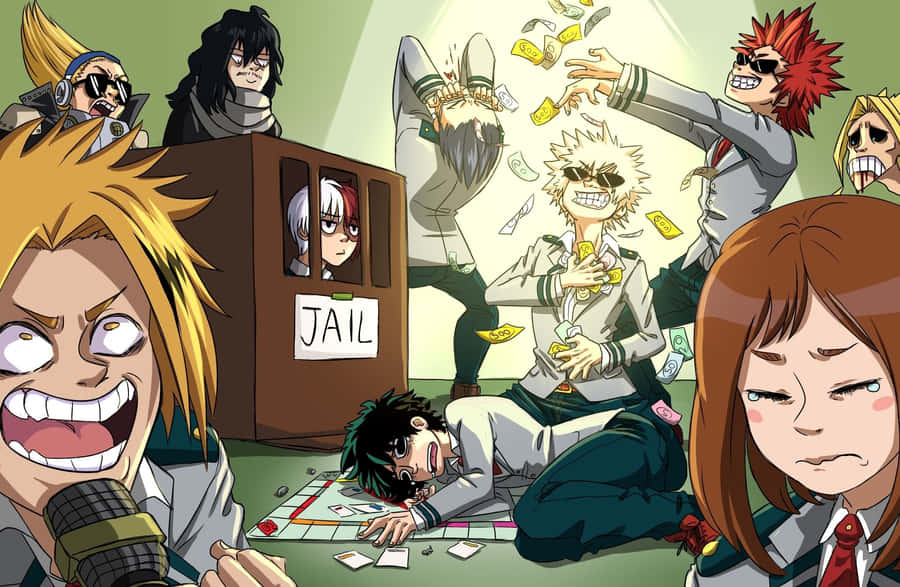 Bakugou Aesthetic Desktop - Unleashing The Hero Within Wallpaper