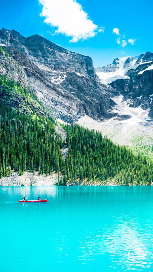 Desktop Wallpapers Banff Canada Moraine Lake Nature Spruce 1920x1080