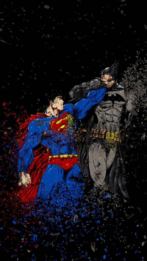 Batman Vs Superman Superhero Iphone Wallpaper