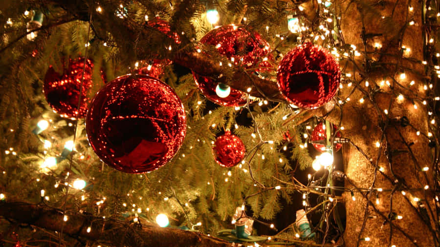Beautiful Christmas Ornament With Snowflakes Wallpaper