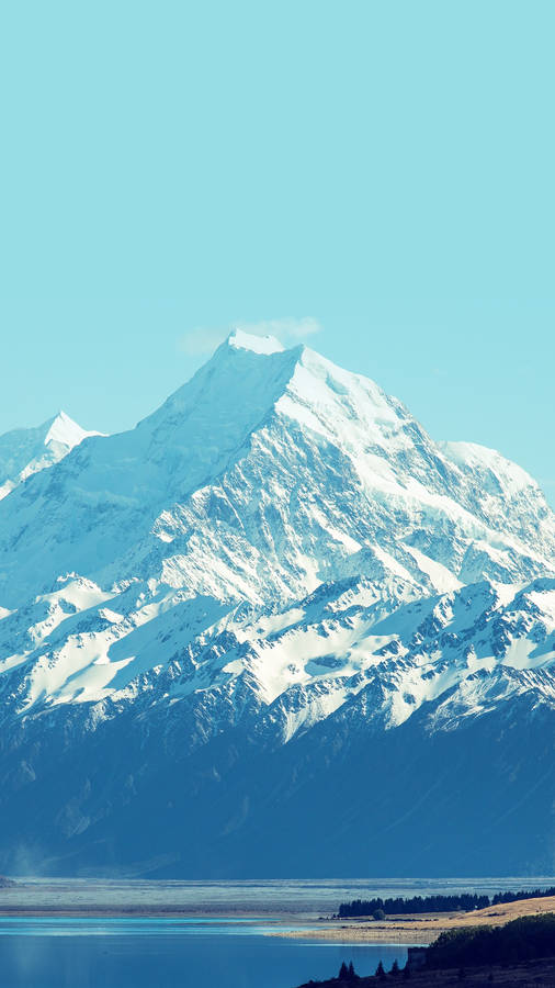 Beautiful Snowcapped Mountain Smartphone Background Wallpaper