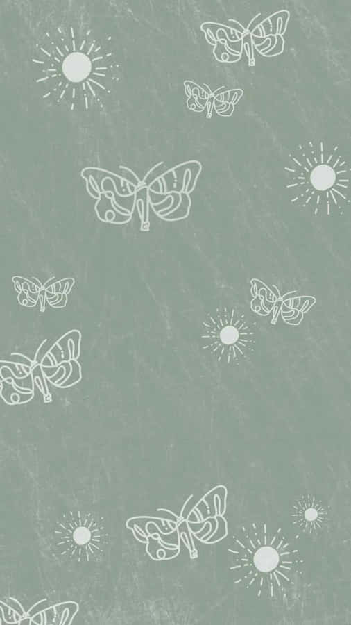 Beautify Your Space With Green Collage Wallpaper