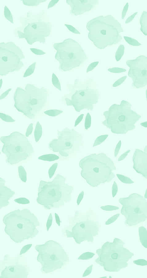 Becoming One With Nature - A Cute Green Kawaii Character Wallpaper