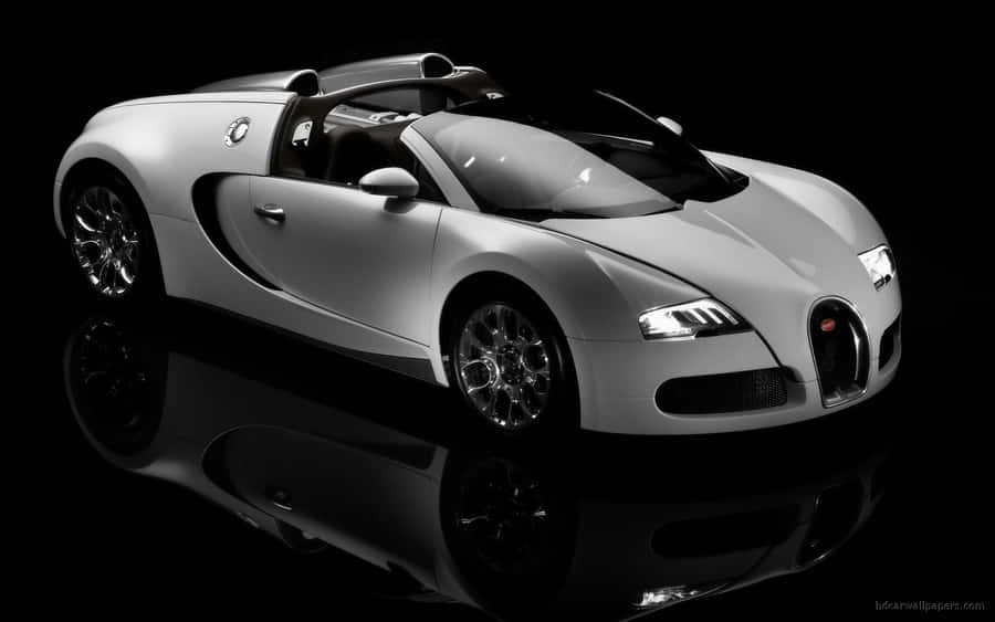 Behold The Majesty Of The Iconic Bugatti Car. Wallpaper