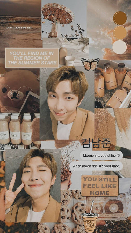 Download free Beige Aesthetic Bts Rm Wallpaper - MrWallpaper.com