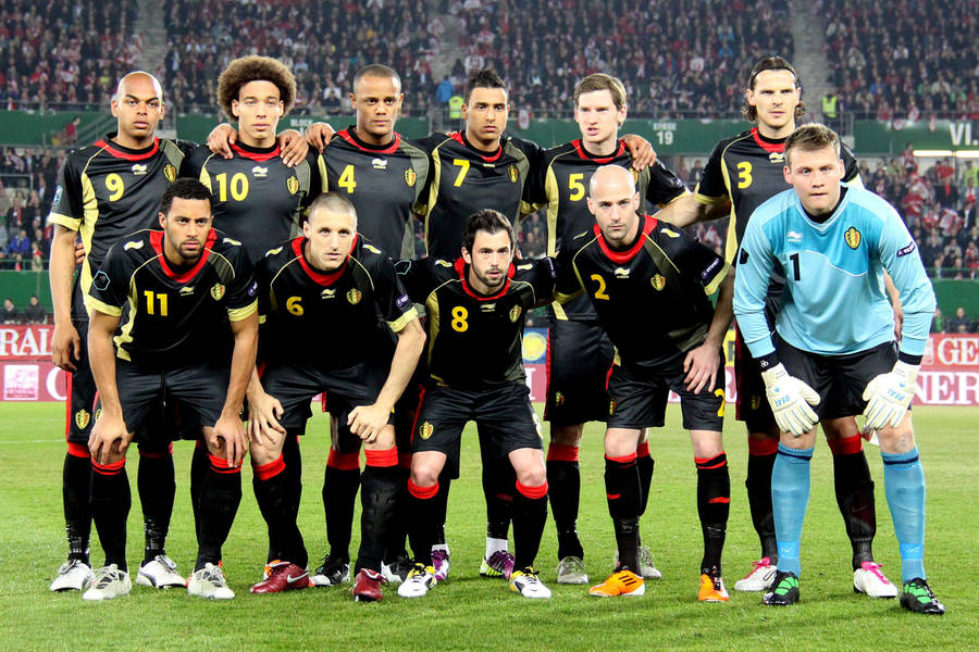 Belgium National Football Team Black Kits Wallpaper