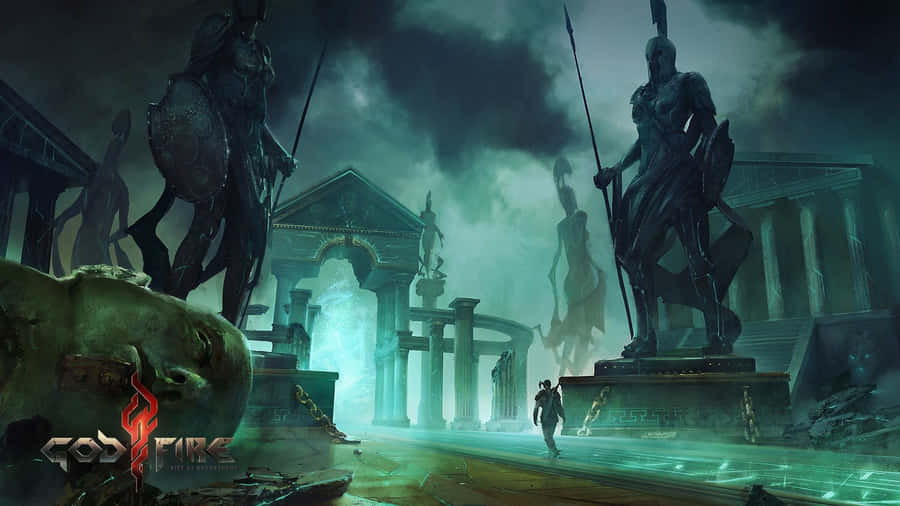 Best Greek Mythology God Of Fire Temple Gate Wallpaper