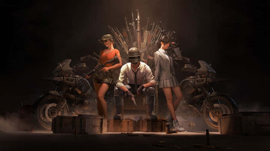 Between Two Girl Characters Pubg 1920x1080 Wallpaper