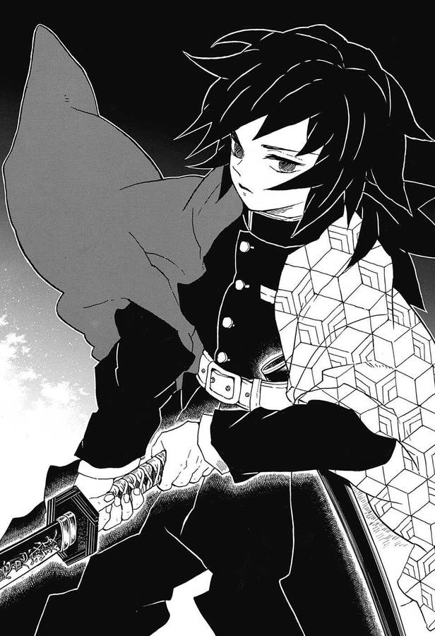 Download free Black And White Giyuu Tomioka Wallpaper - MrWallpaper.com