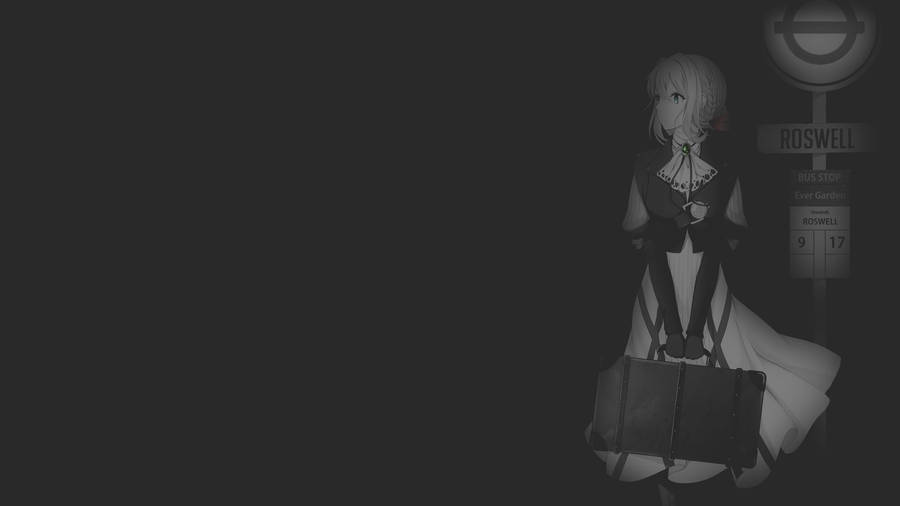 Black Anime Violet Evergarden Wallpaper
