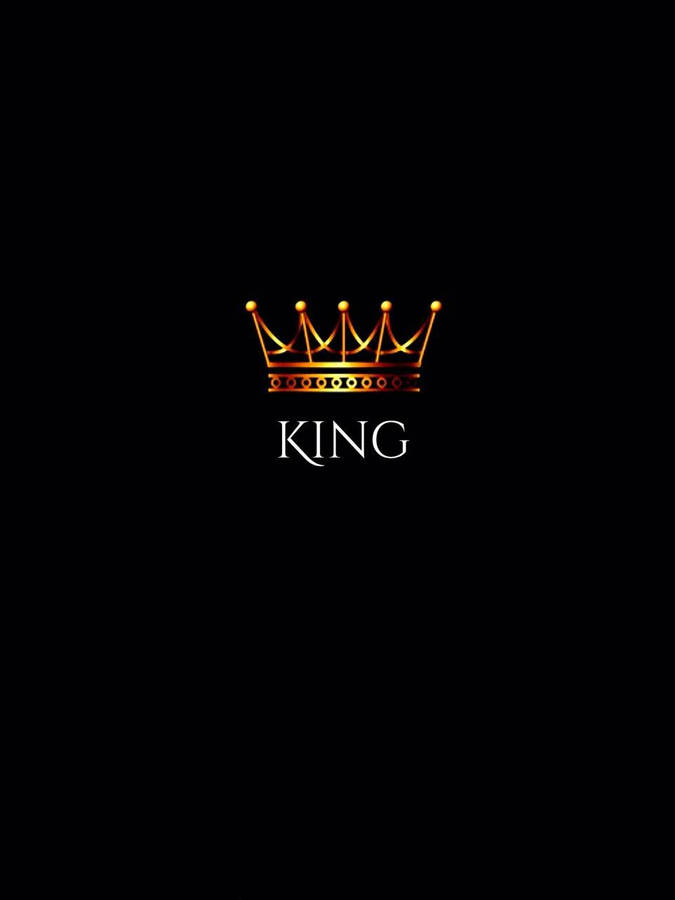 Download free Black King Calligraphy With Golden Crown Wallpaper ...