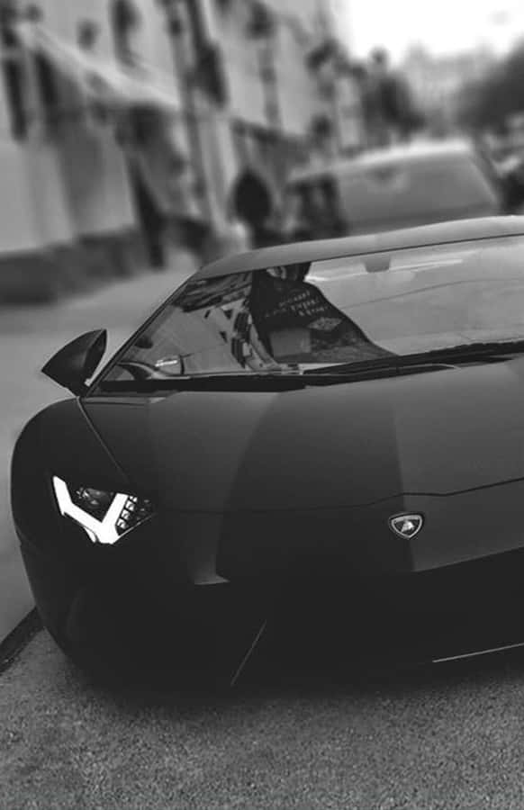 Black Lamborghini Iphone Headlight Wallpaper Wallpaper