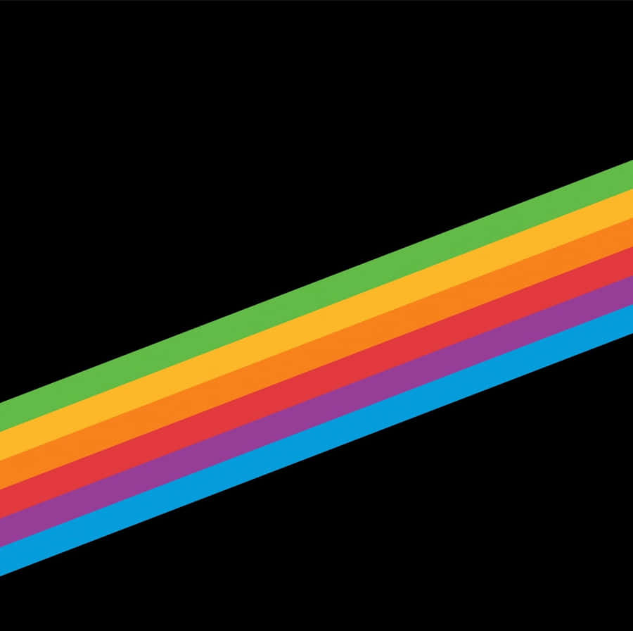 Black Rainbow Diagonal Wallpaper