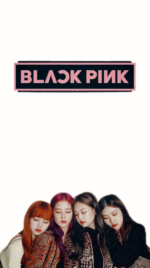 Download free Blackpink Logo With Members Minimalist Wallpaper ...