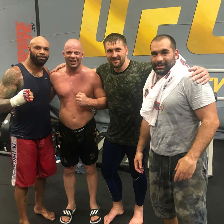 Blagoy Ivanov With Fellow Ufc Fighters Wallpaper