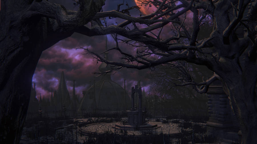 Bloodborne Yharnam Cathedral Plaza Wallpaper