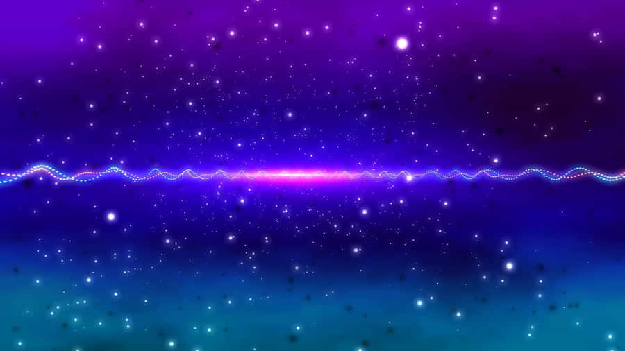 Blue And Pink Aesthetic Neon Outer Space Wallpaper