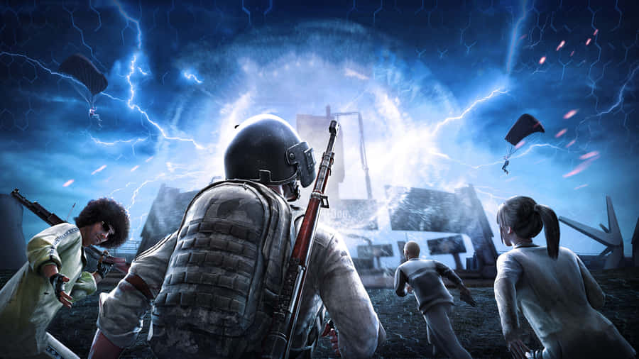 Blue Electro Portal Pubg 1920x1080 Wallpaper