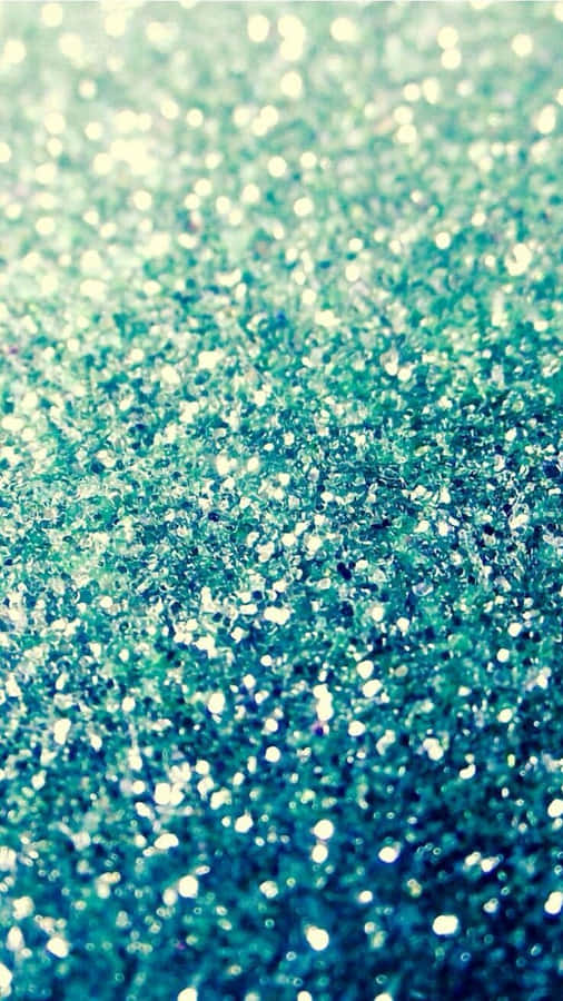 Blue Girly Sparkly Gradient Wallpaper