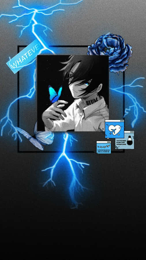 Blue Lightning Ray The Promised Neverland Wallpaper