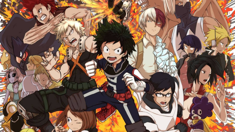 Download free Bnha Hero Characters Promotional Poster Wallpaper ...