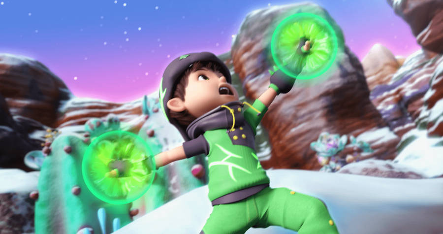 Download Free Boboiboy Hd Thorn Elemental Form Wallpaper - MrWallpaper.com