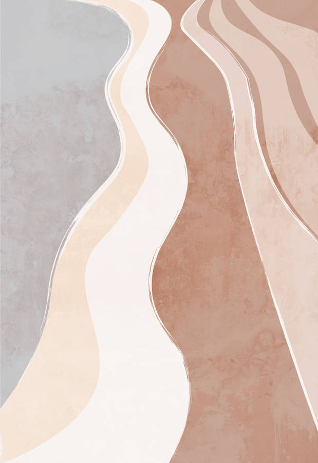 Boho Aesthetic Vertical Brush Strokes Wallpaper