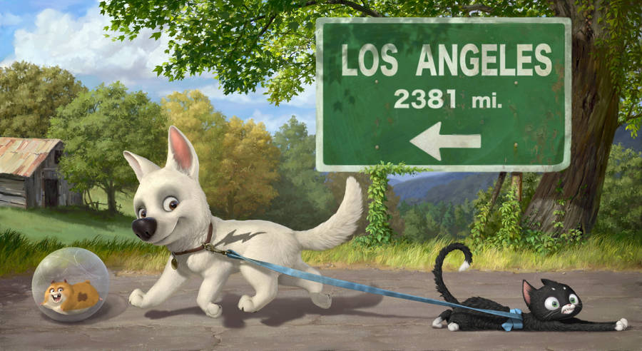 PENNY & BOLT ~ Bolt, 2008 | Movie wallpapers, Bolt disney, Bolt the movie