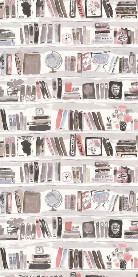 Books Iphone Rack Aesthetic Picture Frames Wallpaper