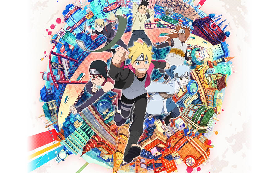 Download free Boruto Characters Konoha Village Wallpaper - MrWallpaper.com