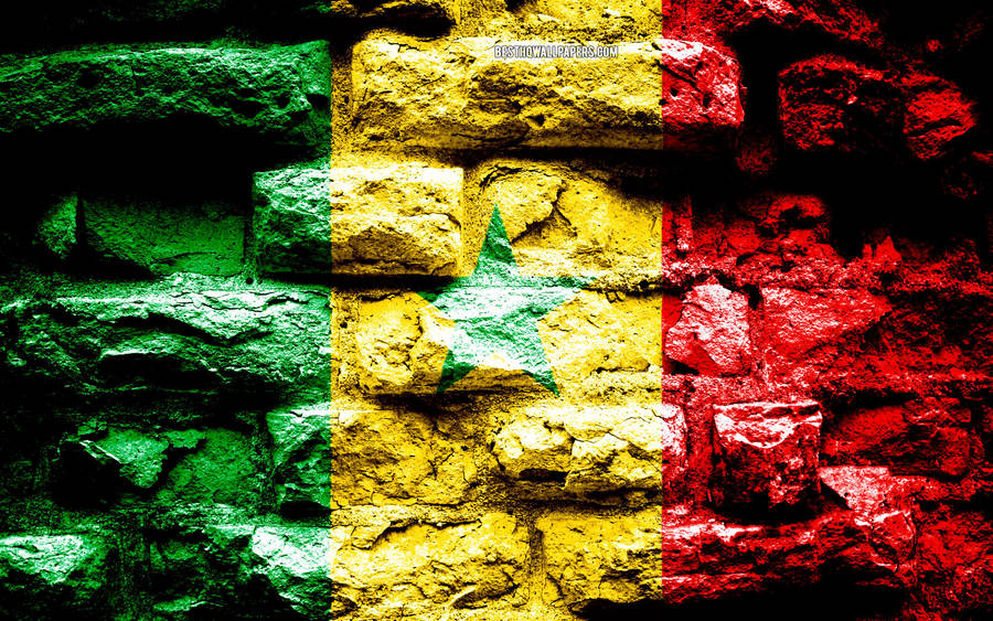 Download free Brick Wall Senegal Flag Wallpaper - MrWallpaper.com