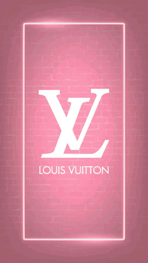 Bright And Bold Louis Vuitton Pink Wallpaper
