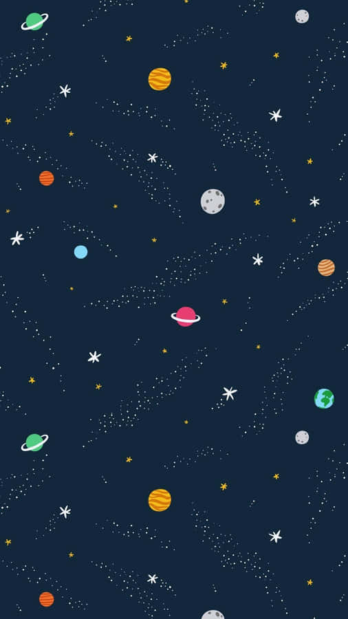 Bright And Dazzling Blue Stars Shining In The Night Sky Wallpaper
