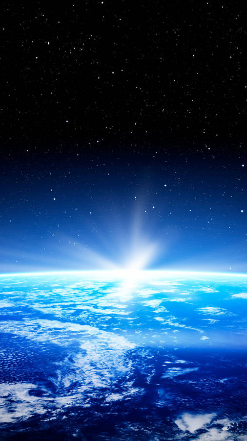 Bright Light Shining Earth Iphone 6 Wallpaper