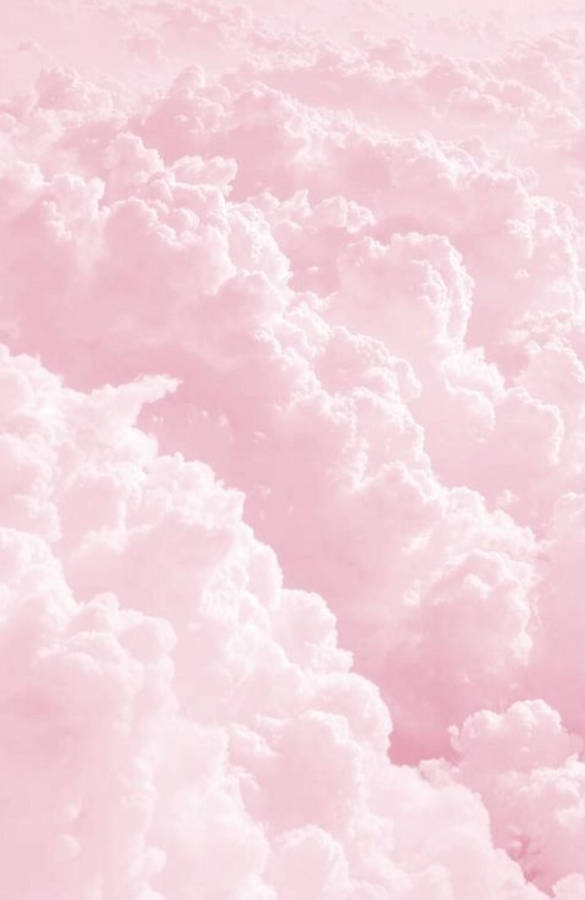 Bright Pink Clouds Aesthetic wallpaper
