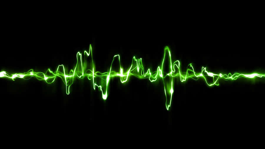 Brighten Up Your Day With This Vibrant Neon Green Desktop Background. Wallpaper