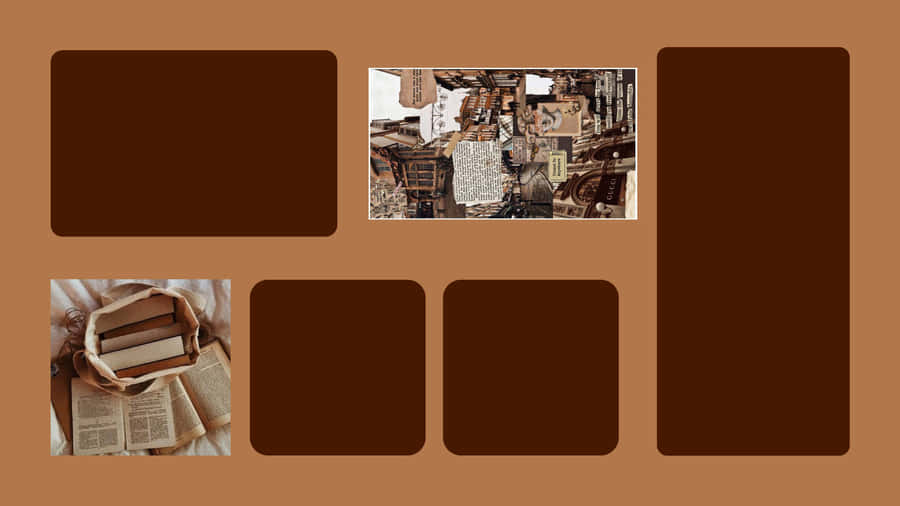 Brown Aesthetic Desktop Background Wallpaper