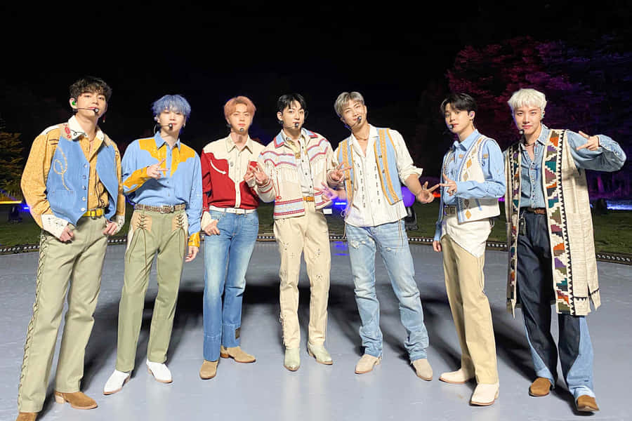 Bts Let Loose And Dance With Permission Wallpaper