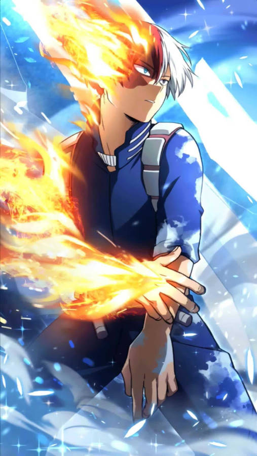 Download free Burning Todoroki Aesthetic Wallpaper - MrWallpaper.com