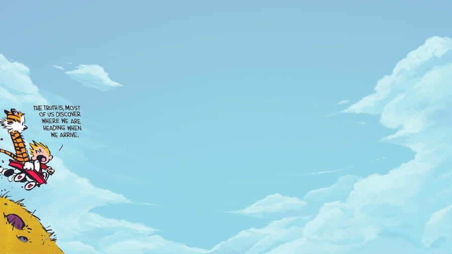 Calvin And Hobbes’ Magical Adventures Wallpaper