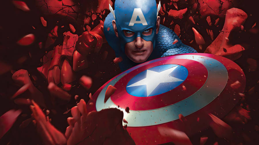 Captain America Smash Marvel Pc Wallpaper