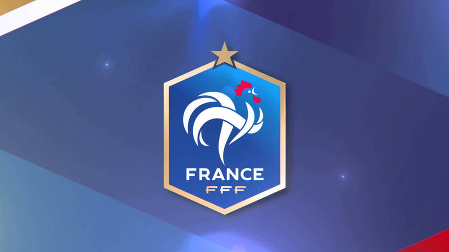 Caption: France National Football Team Logo - Symbol Of French Soccer Pride Wallpaper