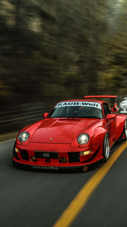 Caption: Sleek Porsche Iphone Wallpaper Wallpaper