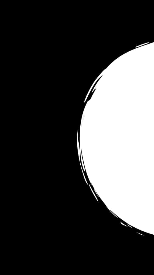 Caption: Striking Contrast Of Half Black And Half White Wallpaper