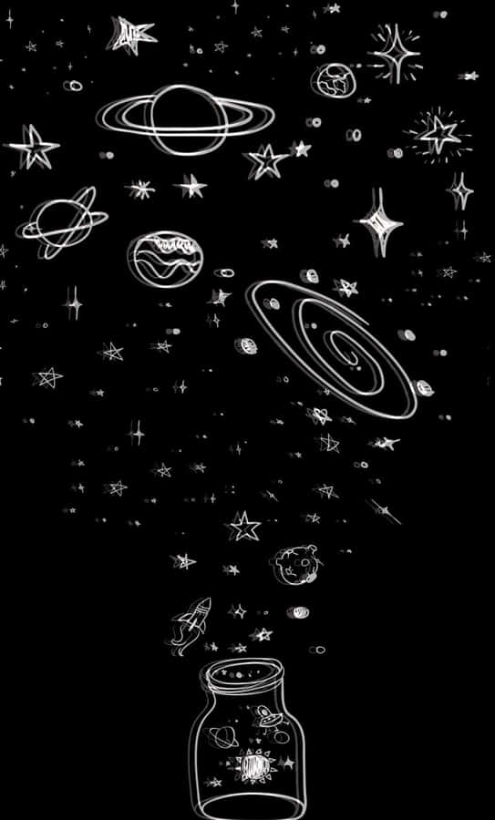 Captivating Black And White Aesthetic Phone Wallpaper