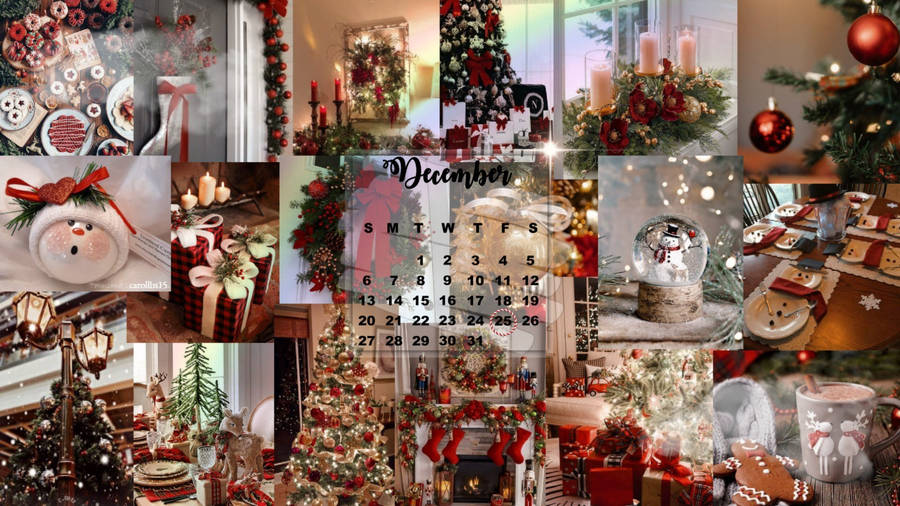 Download free Captivating Christmas Collage Wallpaper - MrWallpaper.com