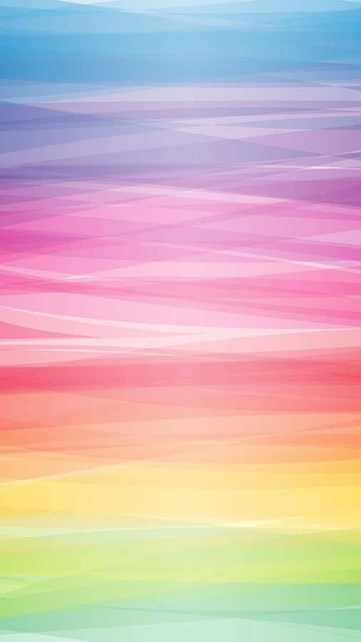 Capture The Beauty Of A Pastel Rainbow With This Breathtaking Iphone Wallpaper. Wallpaper