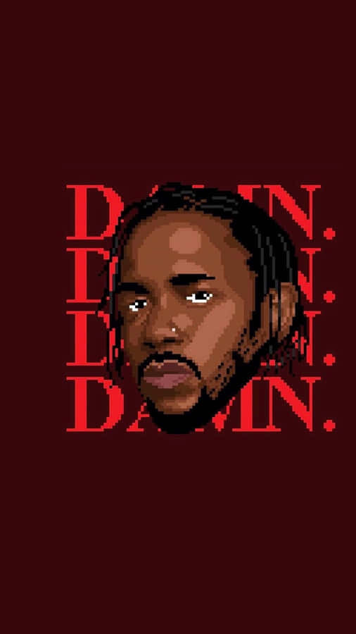 Cartoon Rapper Ready To Spit Some Fire Wallpaper