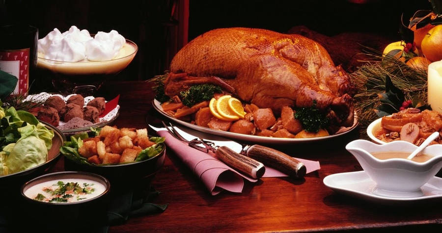Celebrate Thanksgiving With A Warm And Cozy Turkey! Wallpaper