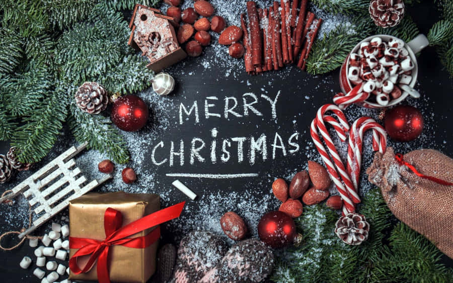 Celebrate The Holidays With Festive Desktop Wallpaper Wallpaper